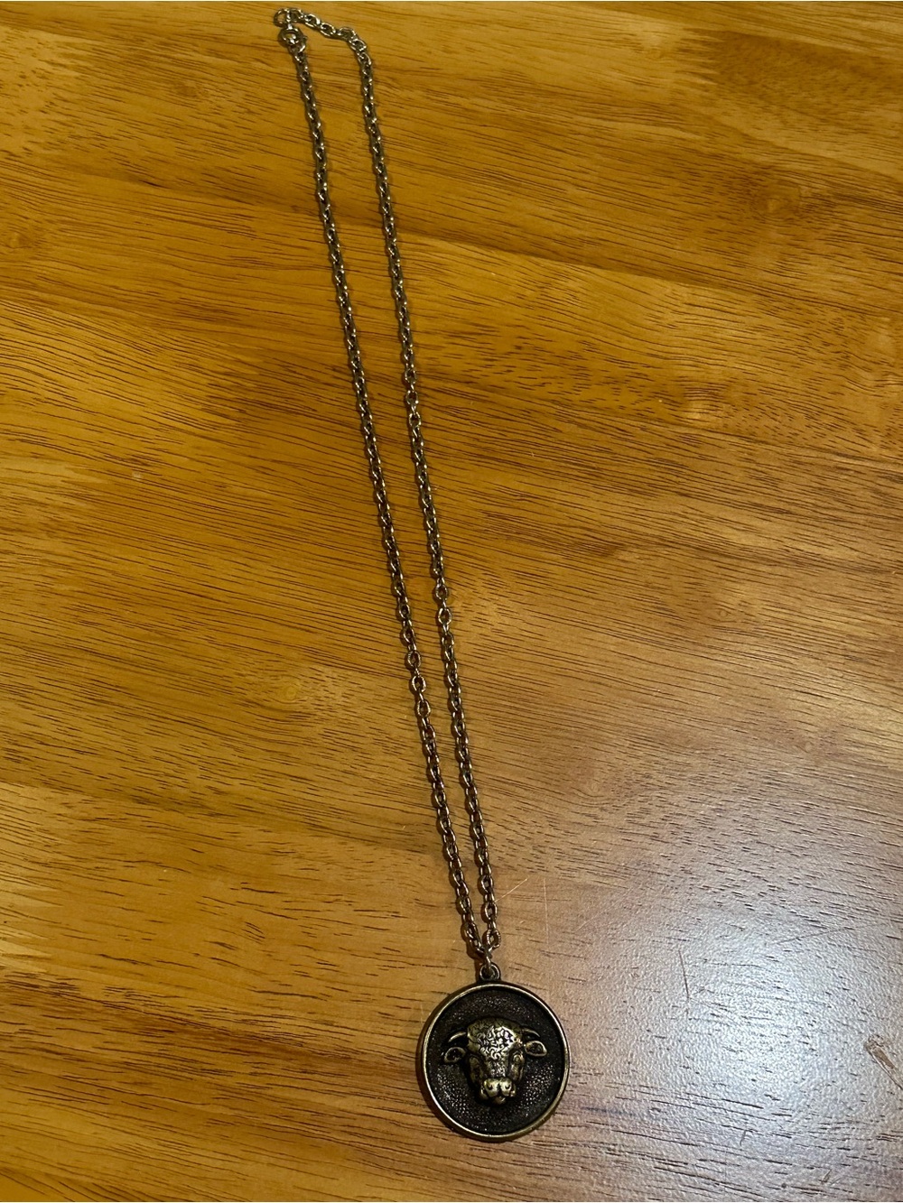 VINTAGE Malcom Hereford Cocktails Cow Necklace